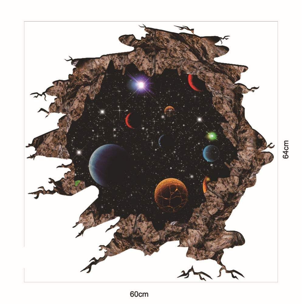 DCJ® CeiPlanet Wall Stickers 3D Wall Stickers Bedroom 3D Wall Sticker  Living Room Floor Removable Waterproof Art Wall Children CeiPlanet Space  Home Decor Sticker : Amazon.de: Baby Products