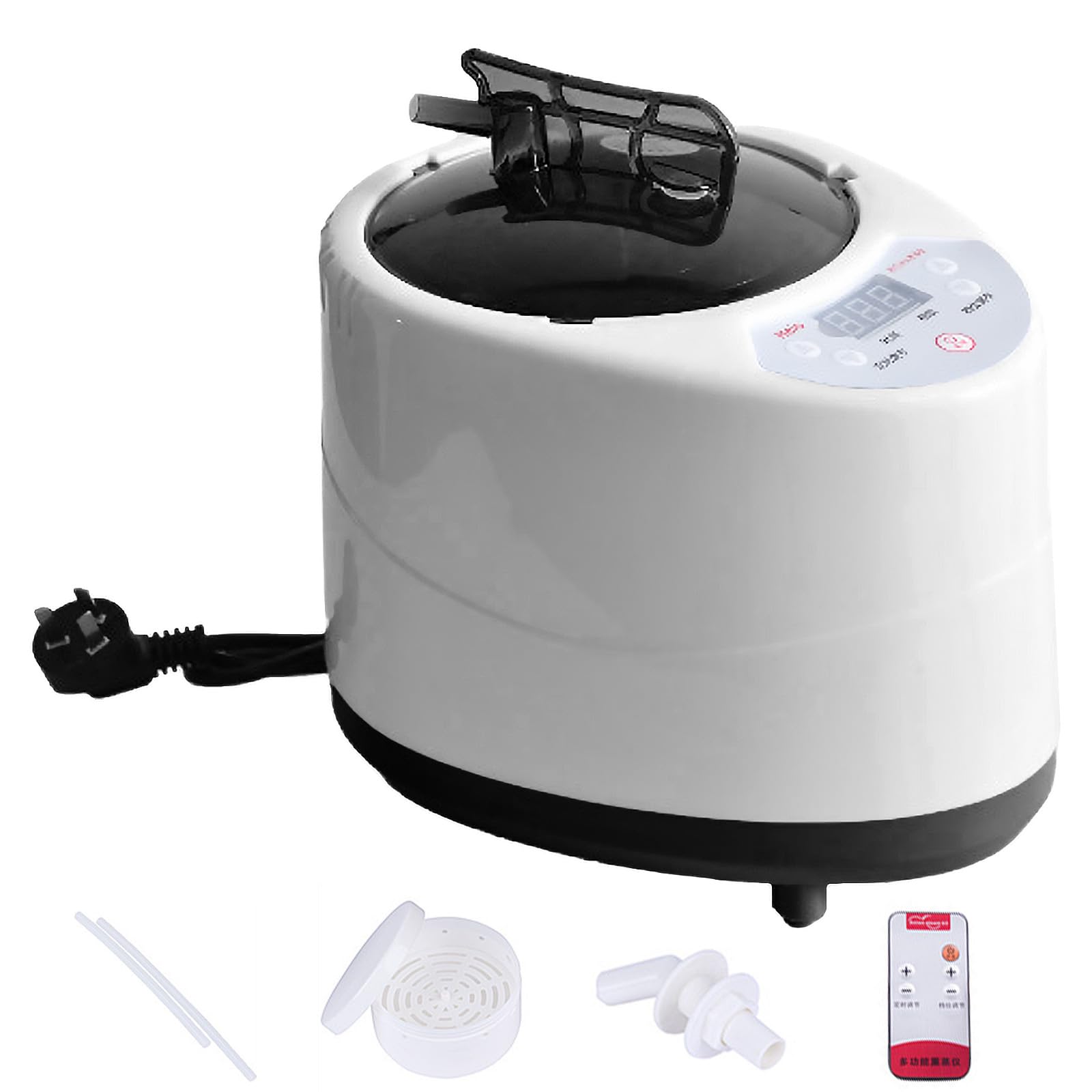 Vaporizador Portátil para Sauna 1000 W, Generador de Vapor Portátil para Sauna, con Mando a Distancia, Vaporizador de Fumigación para Desintoxicación Corporal (Enchufe de la UE 220 V)