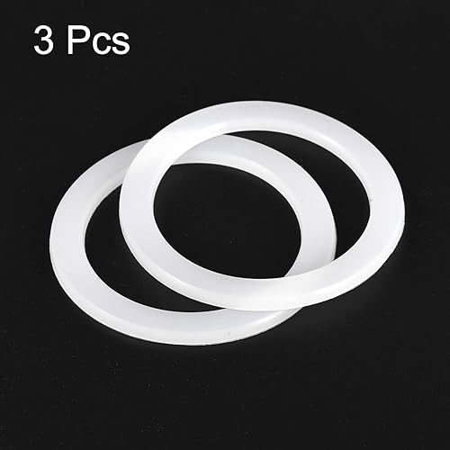 Miniatura 3 de MECCANIXITY Junta de sellado para cafetera, anillo de silicona blanca de repuesto 2.205x2.874x0.130 in para cafetera de aluminio de 6 tazas, paquete