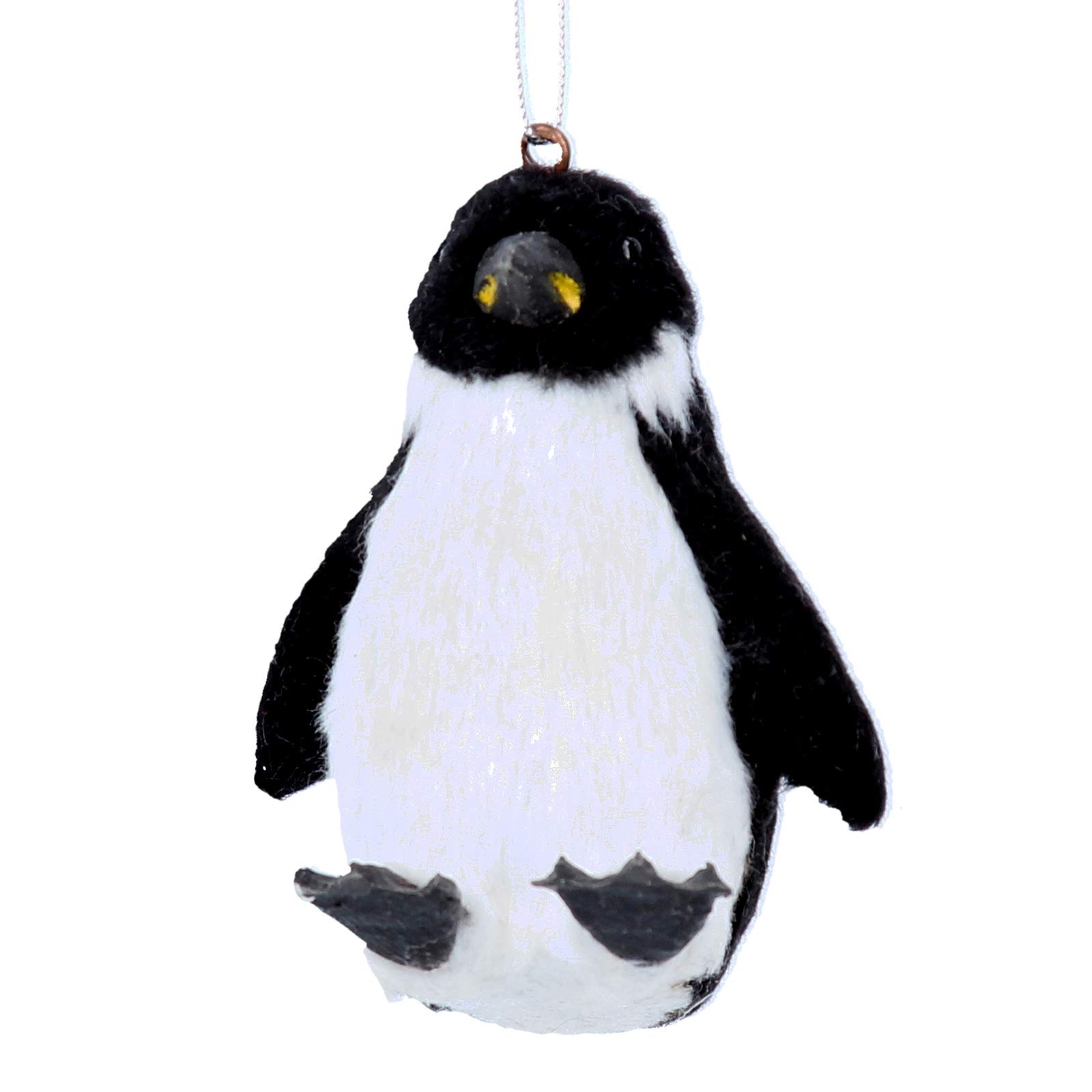 Gisela Graham Faux Fur Penguin Hanging Decoration