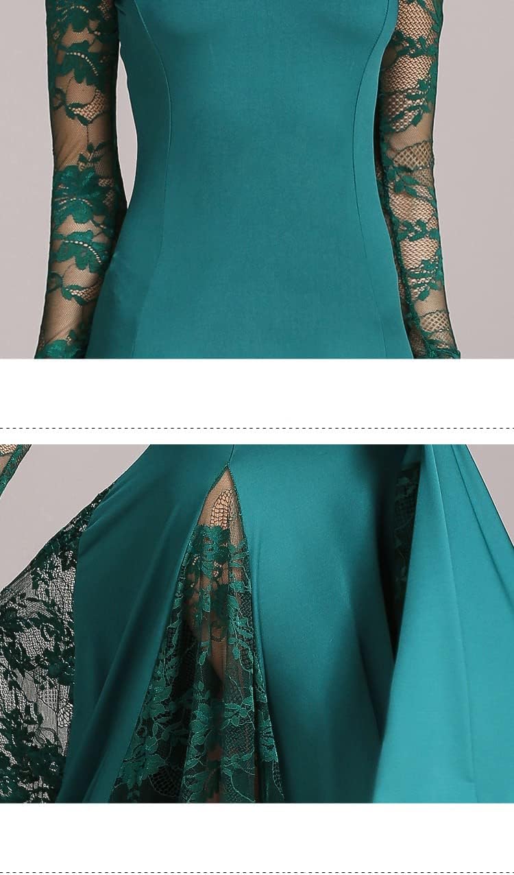 HEARTTOUCH Women's Modern Waltz Tango Smooth Ballroom Dance Dress