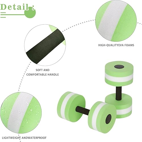 Miniatura 2 de BigBoss Sports Aquatic Exercise Dumbbells Aqua Fitness Barbells Exercise Hand Bars-Set of 2