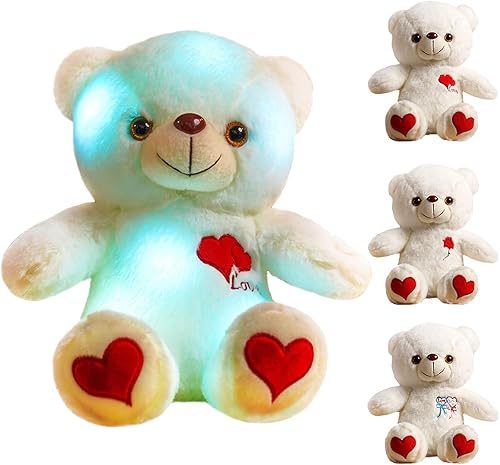 Lopbraa Oso de peluche con corazón regalo romántico para niños mamá niñas niños esposa marido día de San Valentín aniversario cumpleaños Navidad 118