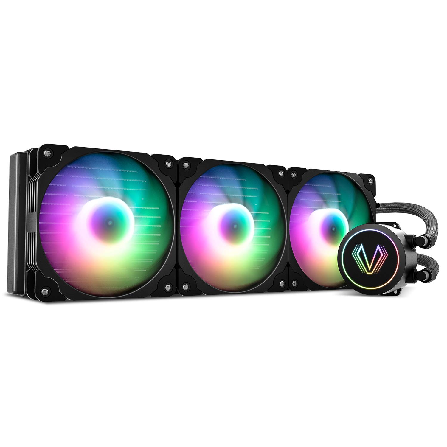 Buy Vetroo V360 360mm Radiator Black Addressable RGB Allinone AIO CPU Liquid Water Cooler for