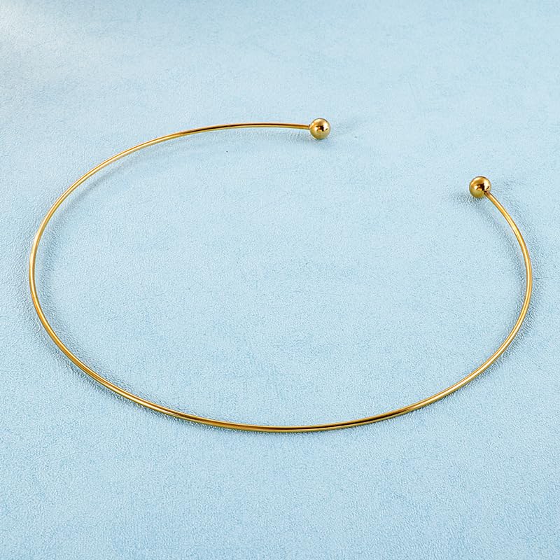 Collier ras du cou perles filetées JAJAFOOK pour pendentif - 4