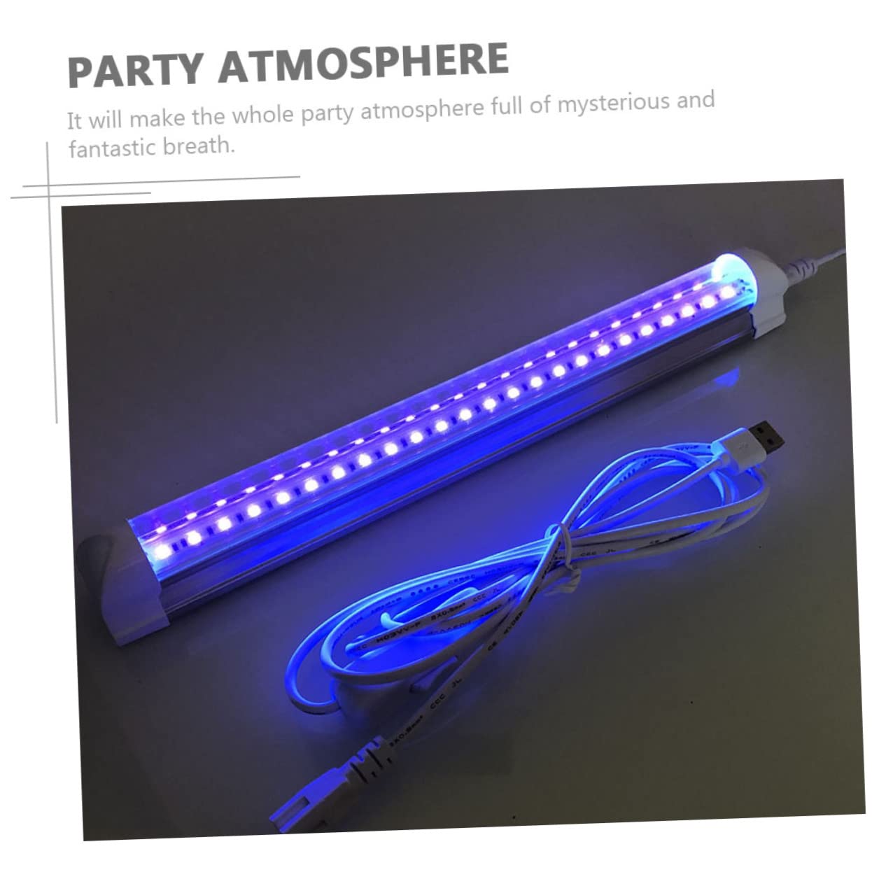 HAKIDZEL LED Black Light Tube Decorative Light for Bars Parties and Events for Fluorescent Effects and Vibrant Atmosphere for Indoor