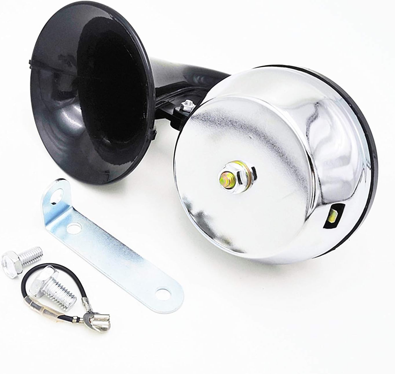 Car Electric Horn 150db Car Horn Truck Horn Black Electric Snail Horn Electric control horn whistle horn Super Loud horn for Any 12V Vehicles Trucks Lorrys Trains Boats Motorcycle Cars et