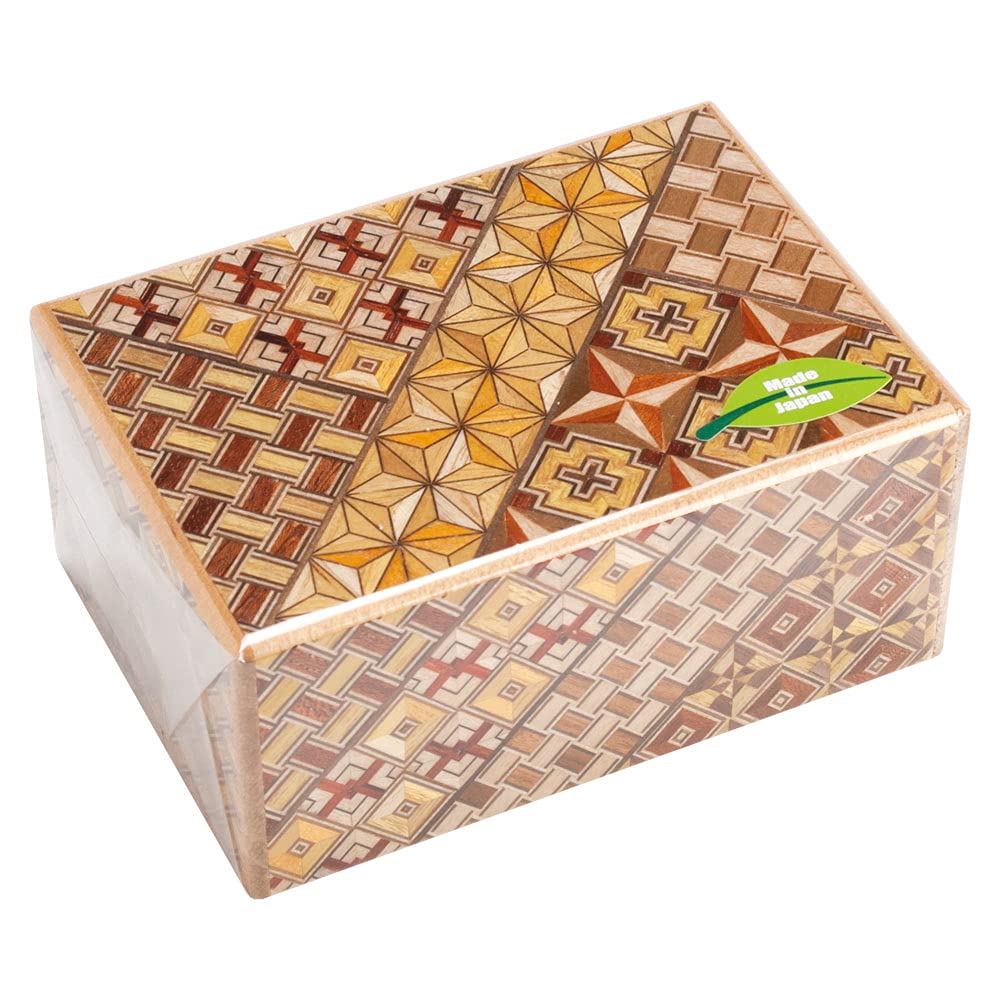 Amazon.co.jp: 箱根寄木細工 秘密箱 パーツのスライドで開く立体パズル
