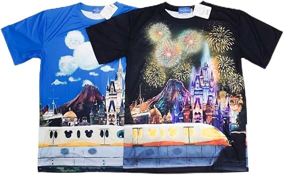 東京ディズニーリゾート　大人気のバルーン総柄Tシャツ　3Lサイズ　2枚セット 東京ディズニーリゾート.ディズニーランドバルーン柄のTシャツ