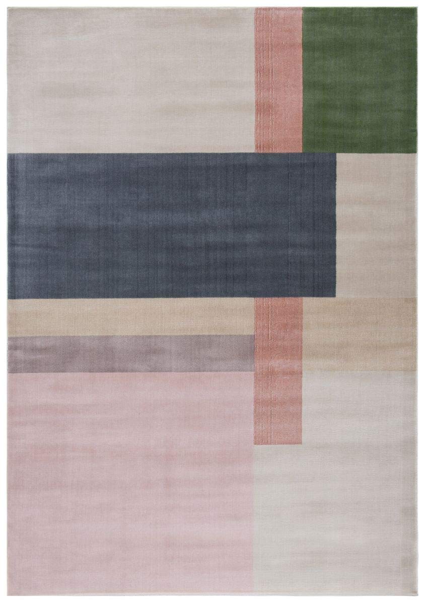 Safavieh Art Deco Indoor Woven Accent Area Rug, Orwell Collection, ORW300, in Ivory / Charcoal, 61 X 91 cm for Living Room, Bedroom or Any Indoor Space