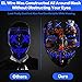 JUEYINGBAILI Scary Purge Costume Mask- Light Up Led Cosplay Creepy Masks- Cosplay Costumes- Purge Masks- Costume Masks