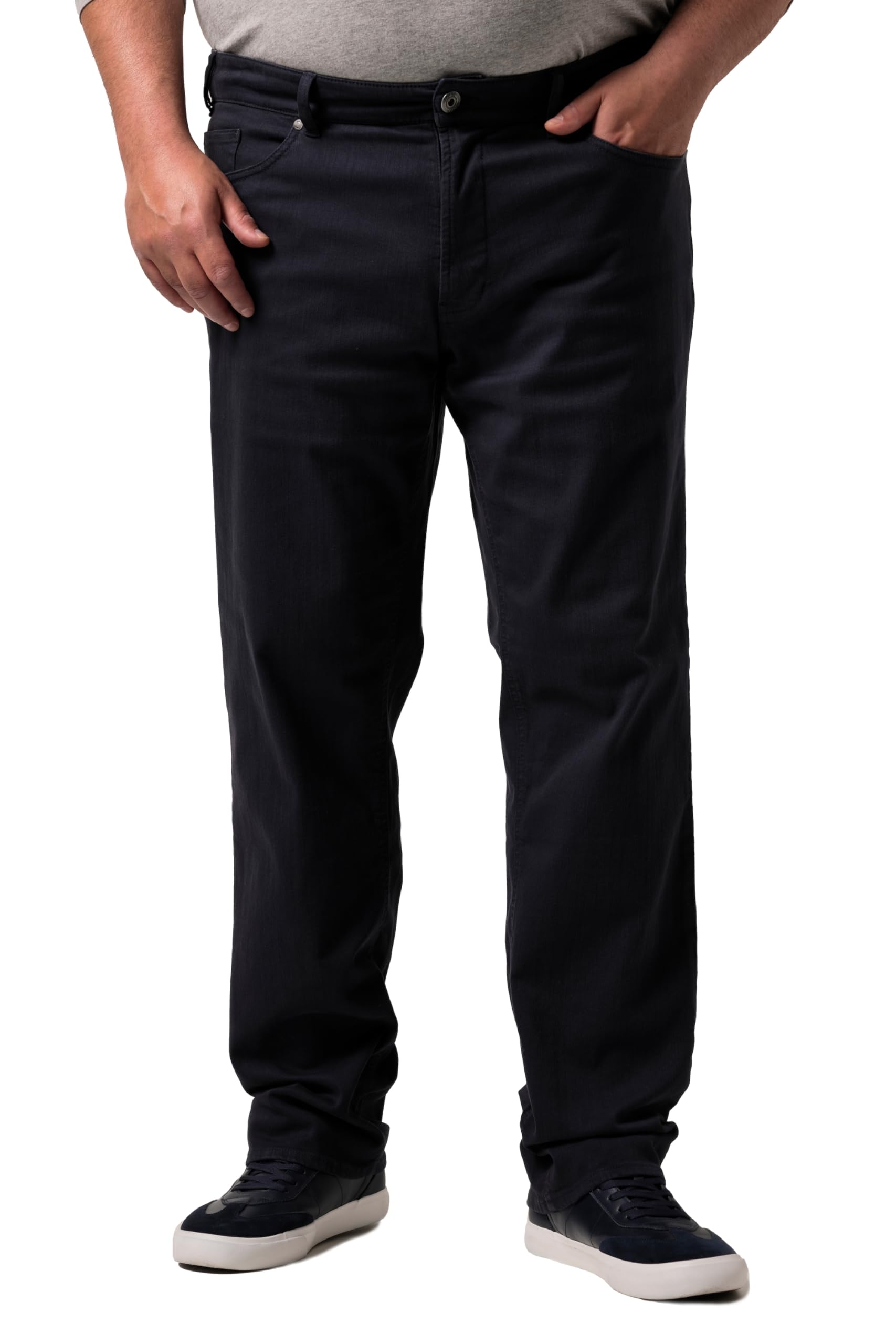 Men Plus Herren große Größen Übergrößen Menswear L-8XL Color-Jeans, Denim, Bauchfit, Regular Fit, 5-Pocket 837654