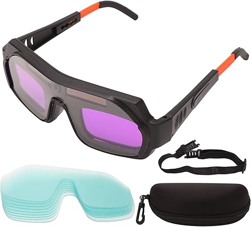 Gafas de soldadura de oscurecimiento automático Gafas de soldadura con energía solar Gafas de soldadura de protección de seguridad Casco de máscara