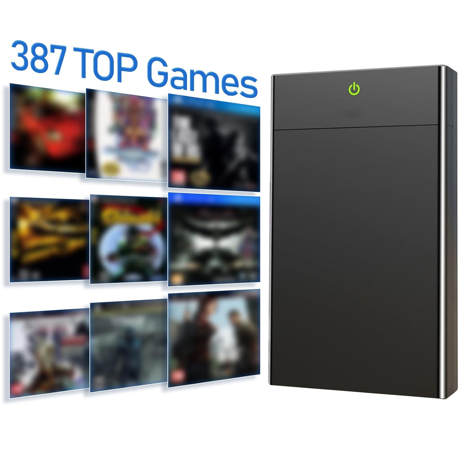 12TB Retro Gaming Hard Drive Emulator Console with 387 AAA