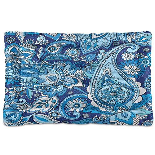 Kigai Paisley Flower Rectangle Dog Bed Cat Bed, Soft Comfortable Machine Washable Pet Bed For Small Medium Large Dogs, 18" X 24" #TOP24