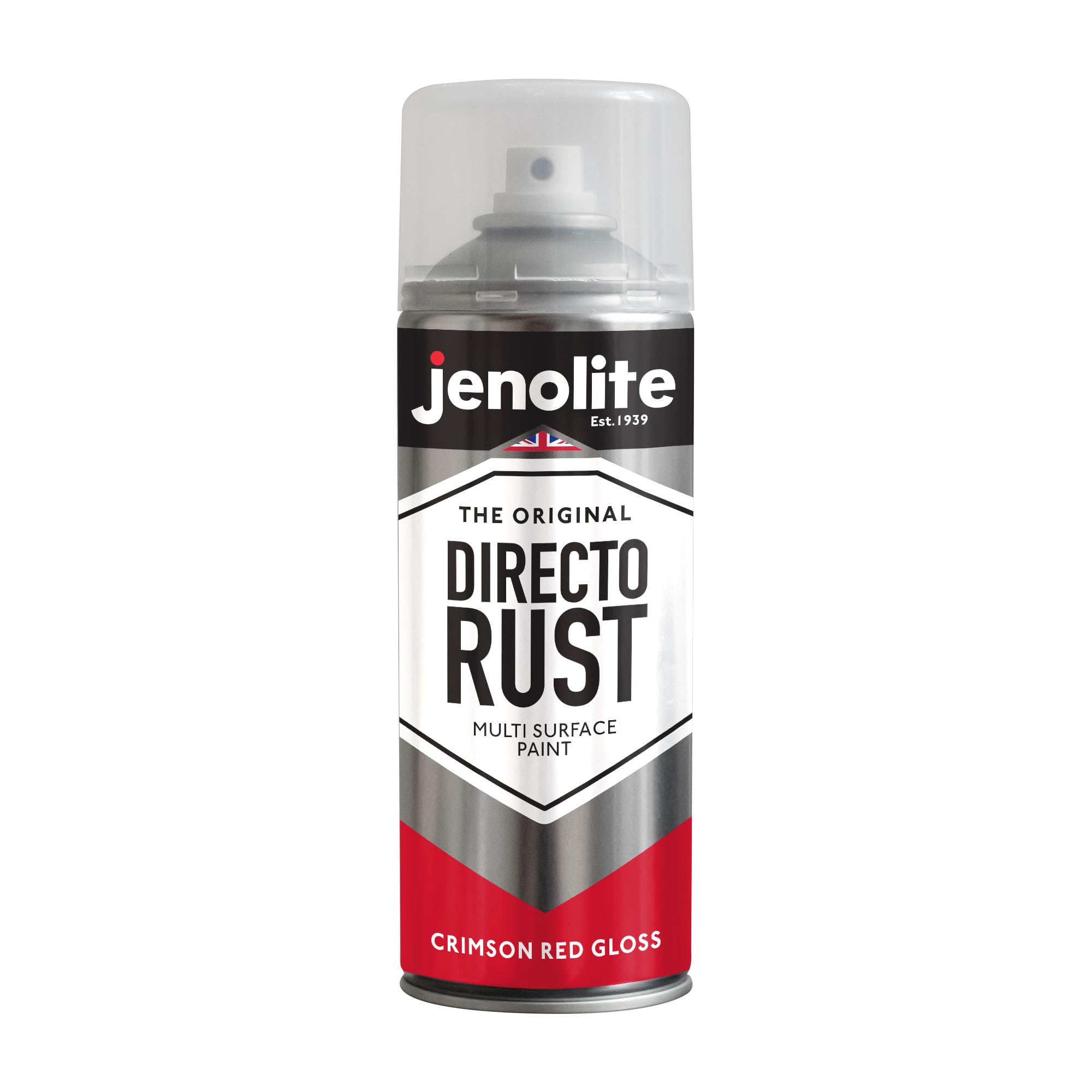 JENOLITE Directorust Farba w sprayu z połyskiem, karmazynowa czerwień, 3 x 400 ml, farba w sprayu do metalu, tworzywa sztucznego, ceramiki | RAL 3027