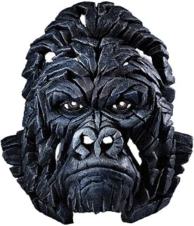 Enesco Edge Sculpture - Figura de busto de animal con cabeza de gorila, 15 pulgadas, color negro