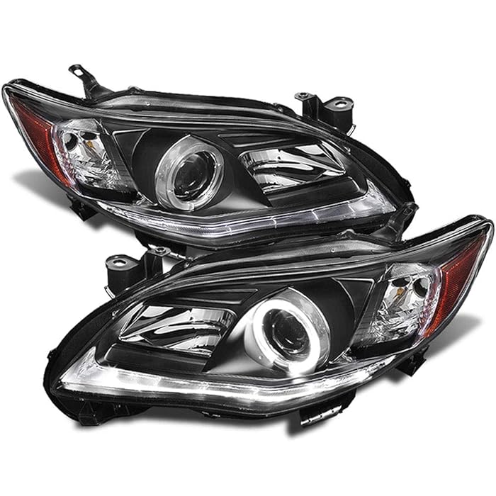 Buy ACANII For 20112013 Toyota Corolla LED Tube Halo Black Housing