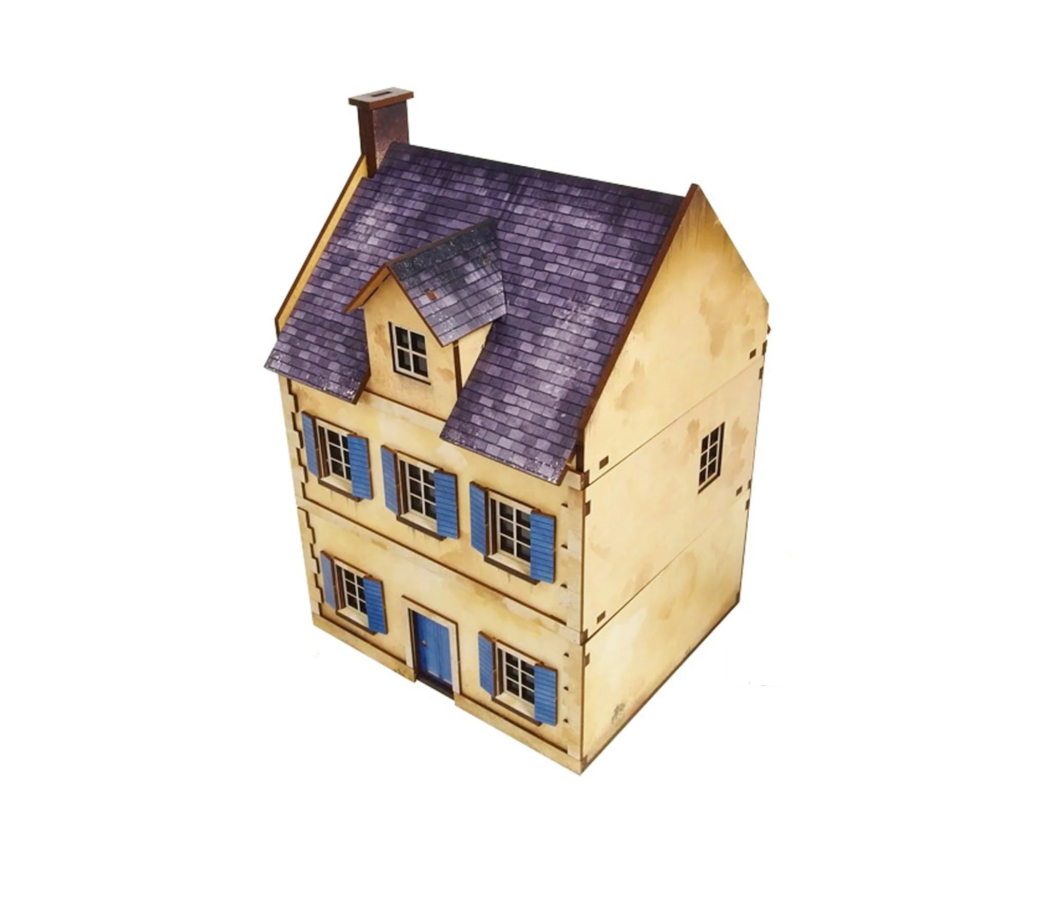 Micro Art Studio: WW2 Normandy Townhouse 3 HDF wstępnie pomalowany teren