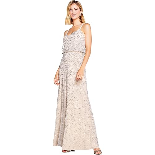 Adrianna Papell Women's Beaded Blouson Dress