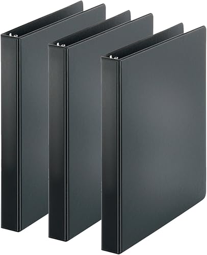 Carpeta de 3 anillas, carpetas de vista de presentación, 2 bolsillos interiores, organiza fácilmente proyectos, presentaciones y más, parte frontal