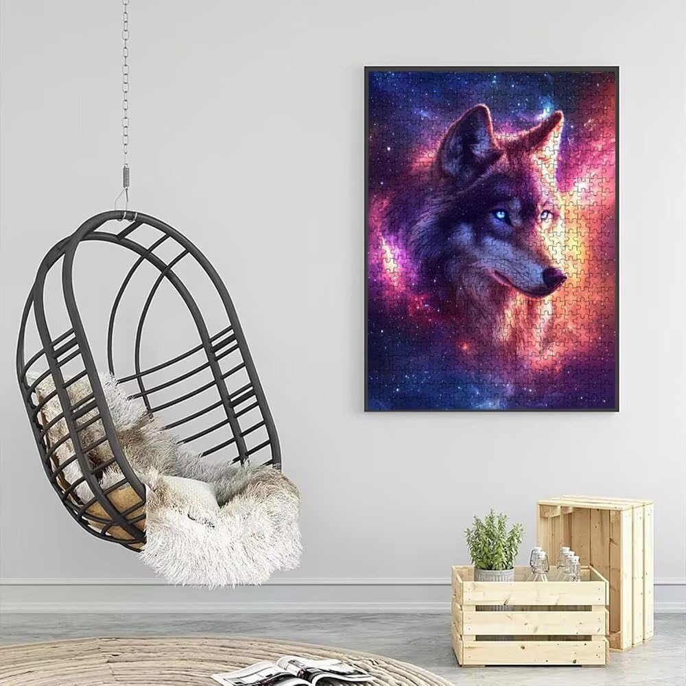 Puzzle 5000 Pezzi, Lupo Stellare 3D Puzzle per Adulti Impegnativo, Educa Puzzles Artistico, Divertente E Stimolante Puzzles Decorativo per La Famiglia, Regalo e Decorazione Pareti DX0YL6-943