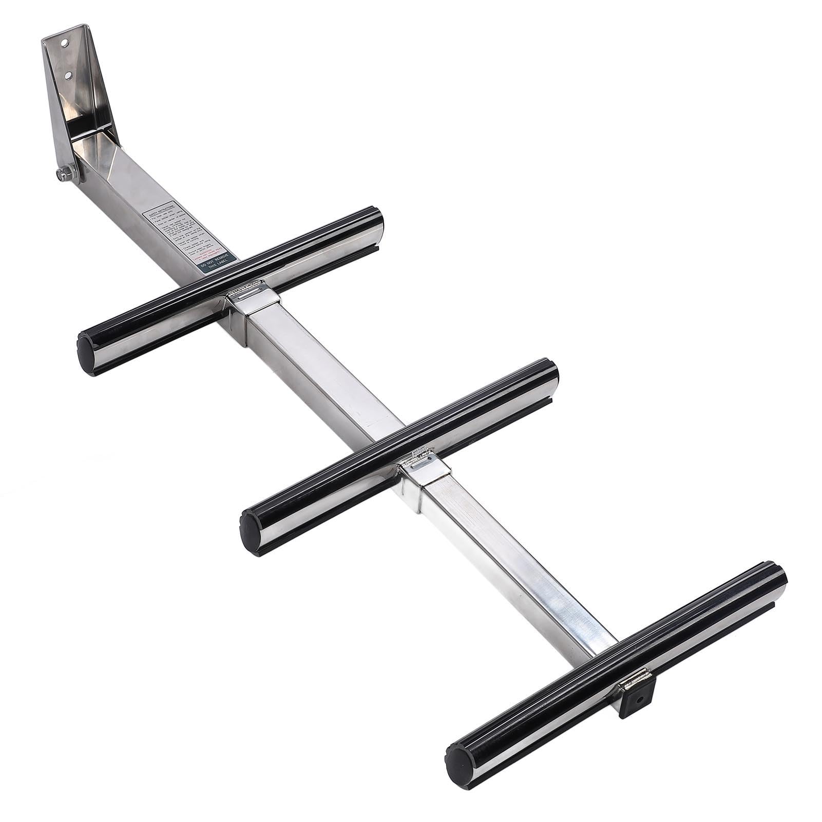 Scaletta Marina Telescopica a 3 Gradini, Scaletta da Bagno per Barche in Acciaio Inossidabile 304 con Design Retrattile Ribaltabile, Gradini Antiscivolo, per Imbarco Sul Dock per Barche a