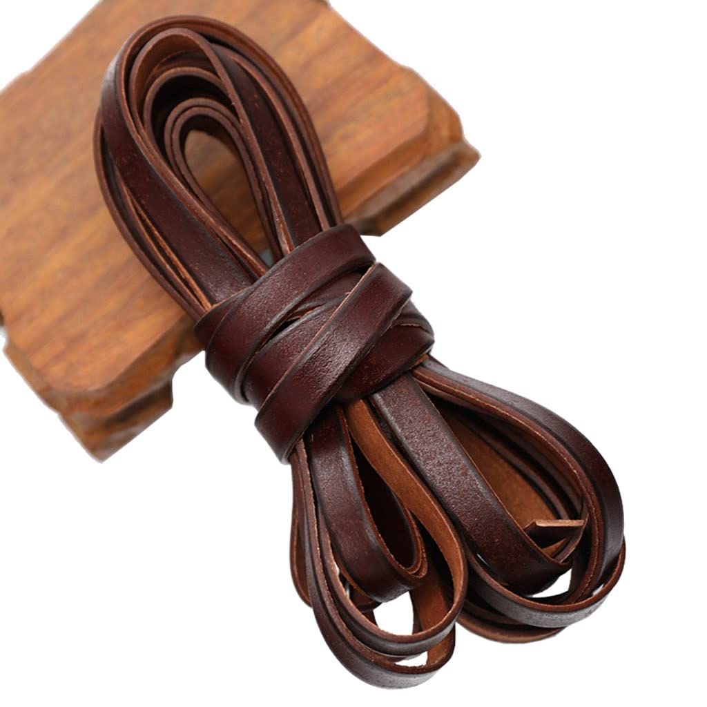 Cordon en Cuir Plat de 1,5 mm – Bande laçage Naturel for la Fabrication Bijoux, Bracelets, Colliers, Sacs à Main, pièce