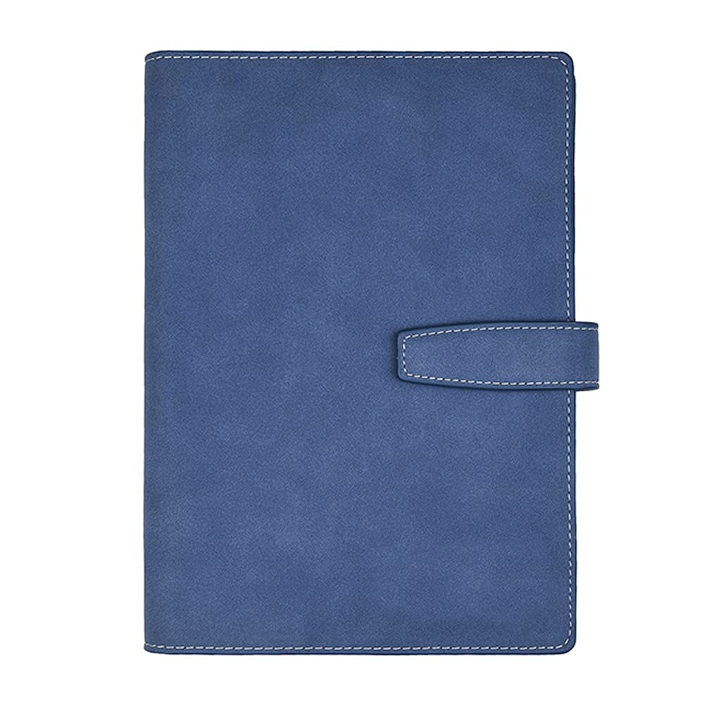 Cahier Notebook A5 Ligne Horizontale Diary Hardcover Doublure Doublure Journal de Luxe Haut de Gamme Convient pour la Planification de l'écriture de Bureau Bureau de l'école (Color : Blue)