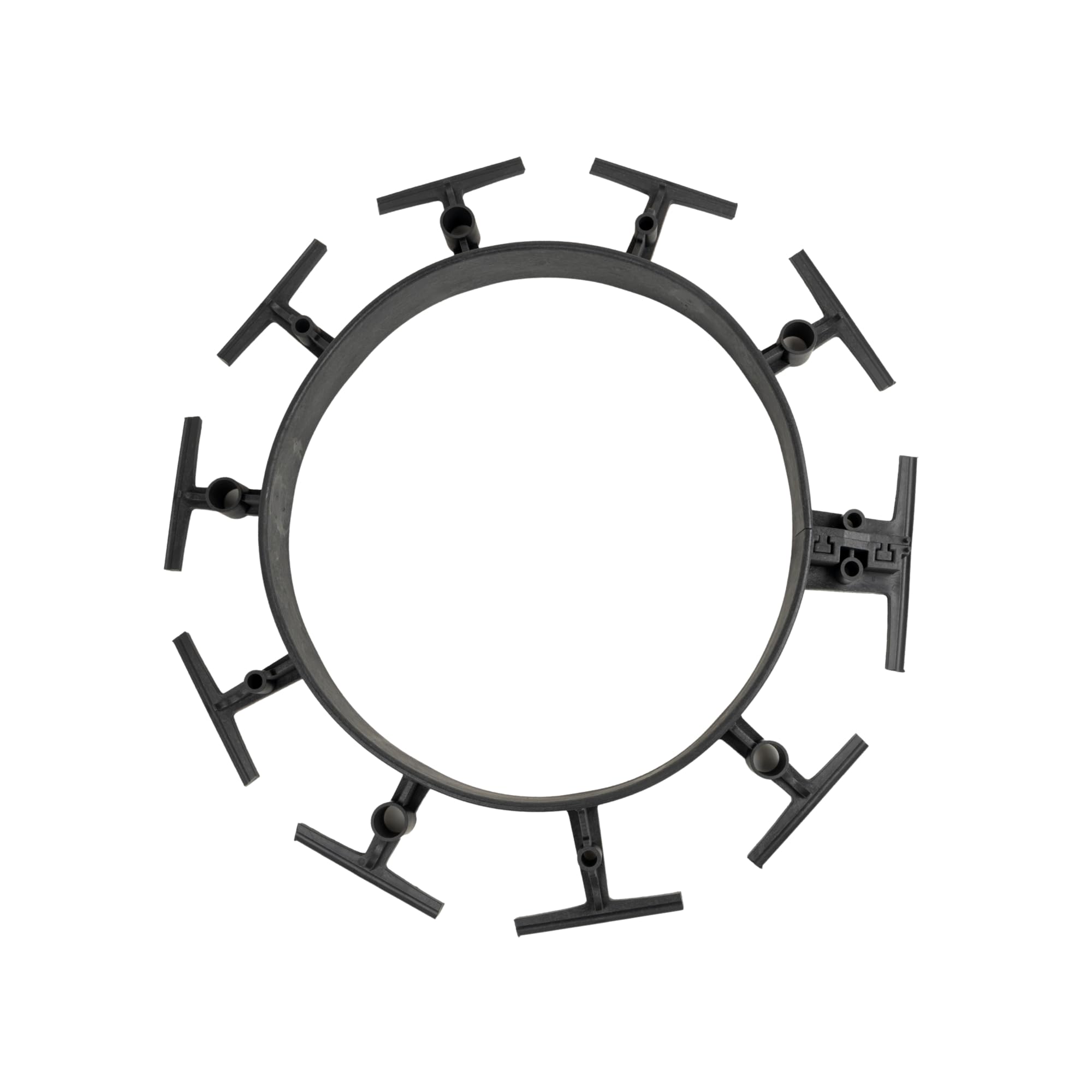 bepco Rasenkante - Pflasterkante 10er Set (LxH: 100 x 4,5 cm) - Flexible & Robustes Gartenabgrenzung für Rasen, Beet und Pflaster aus recyceltem Kunststoff, mit 30x Stahl-Erdanker (verzinkt)