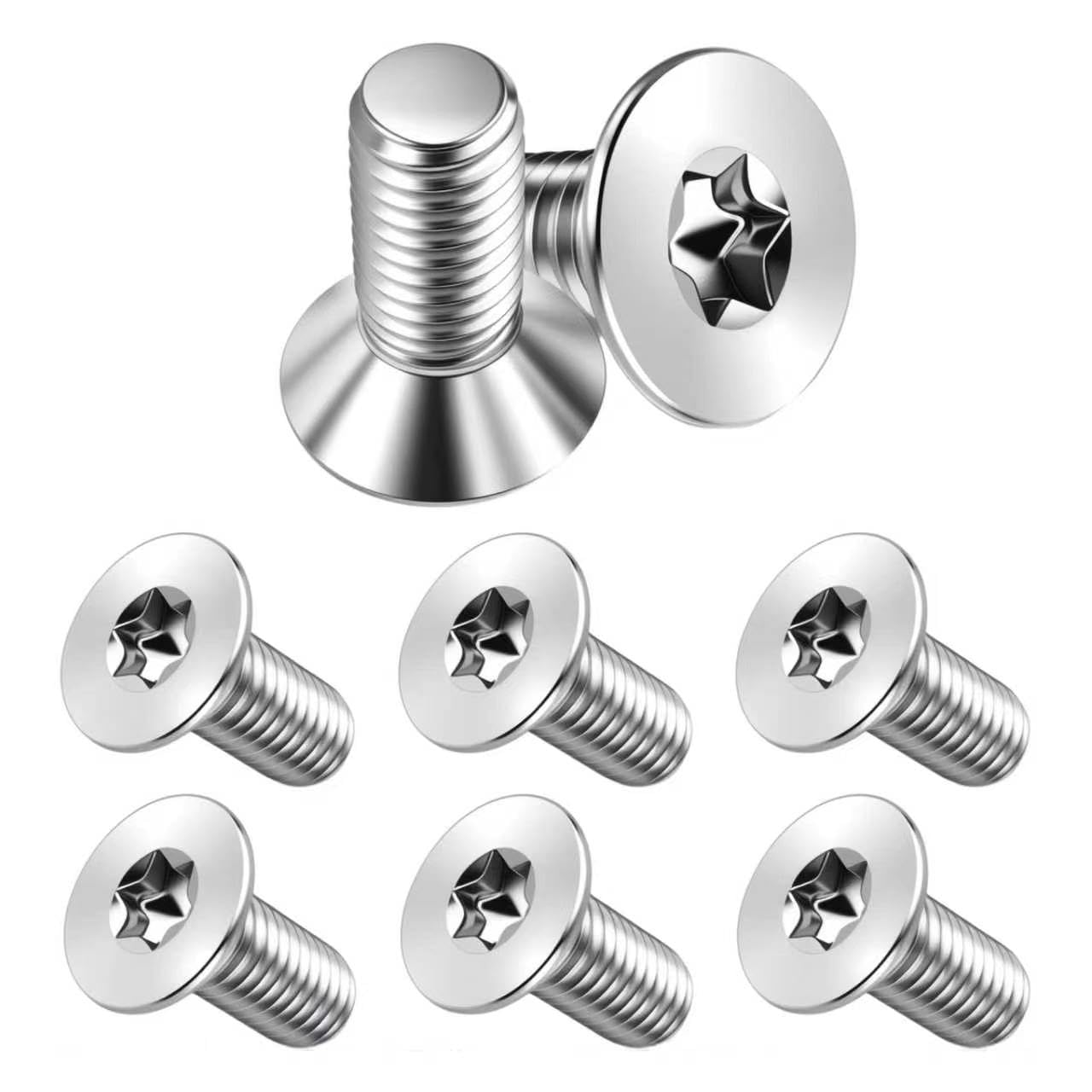 8PCS Brake Rotor Screw Replacement OEM#11609271,Stainless Steel Brake Parts Compatible with Buick Enclave,Chevrolet Suburban Silverado,Standard Auto Parts Brake Rotor Retaining Screw (8PCS)