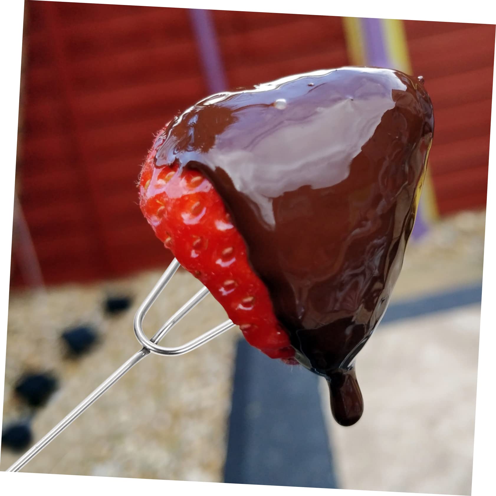 6pcs Chocolate Fork Chocolate Dipping Tools Baking Supplies Kitchen Gadgets Fondue Dipping Fork Stainless Steel Dipping Forks Kitchen Tool Diy Decorating Tool Bbq Baking Tool