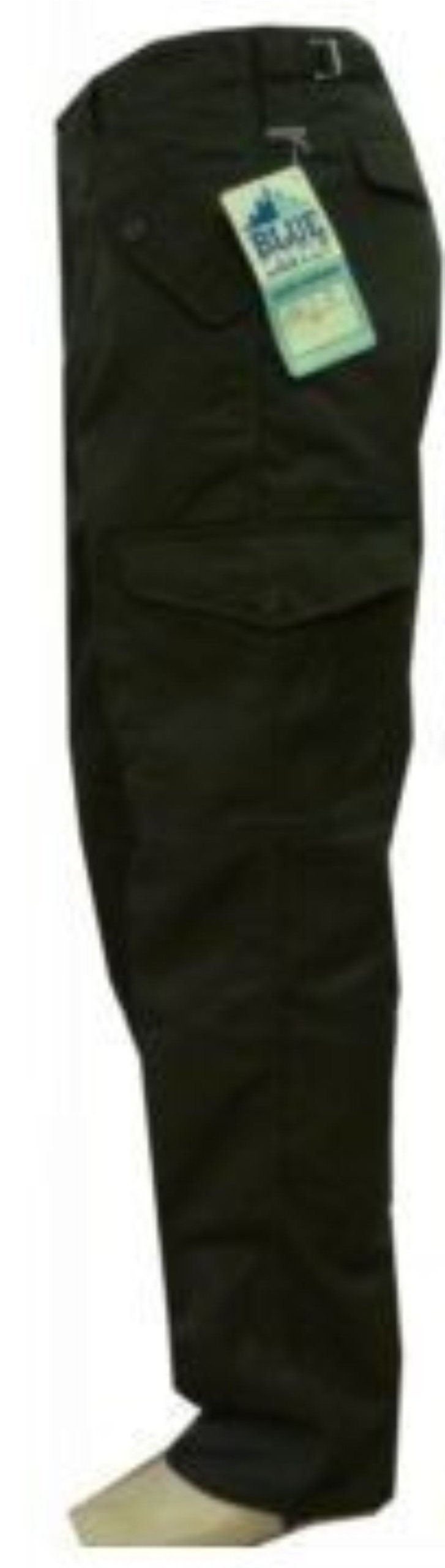 Mens Blue Castle 901 Cargo Combat Army Military Camo Camouflage Work Trousers Combats (34", Olive Green)