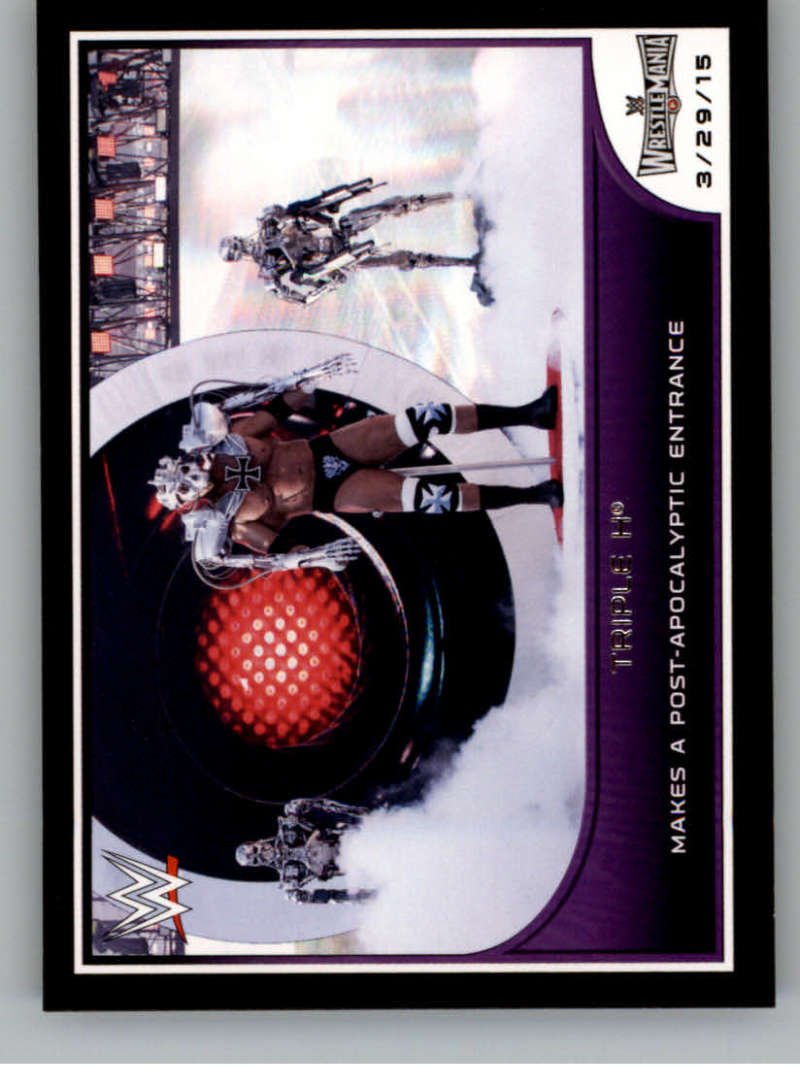 2016 Topps WWE Road to Wrestlemania #9 Triple H - Makes A Post-Apocalyptic Entrance NM-MT