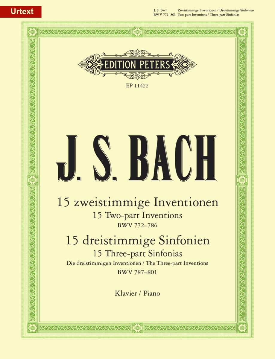 Bach: Inventions and Sinfonias BWV 772-801 for Piano (EP11422) (Edition Peters)