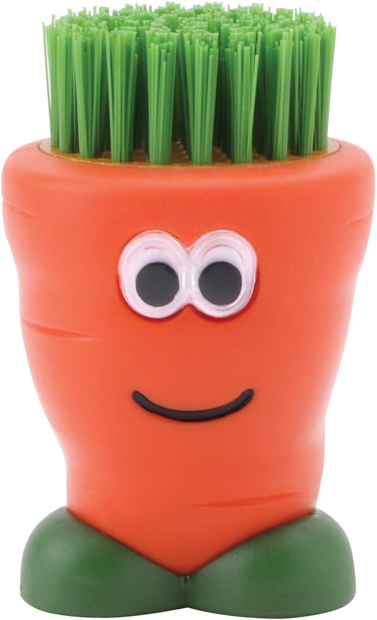 MSC Joie Veggie Dude Vegetable Scrub Cleaner Brush, Red, 66831