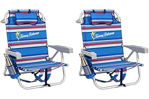 Mainstays Aluminum Beach Chair Backpack - Vibrant Hues
