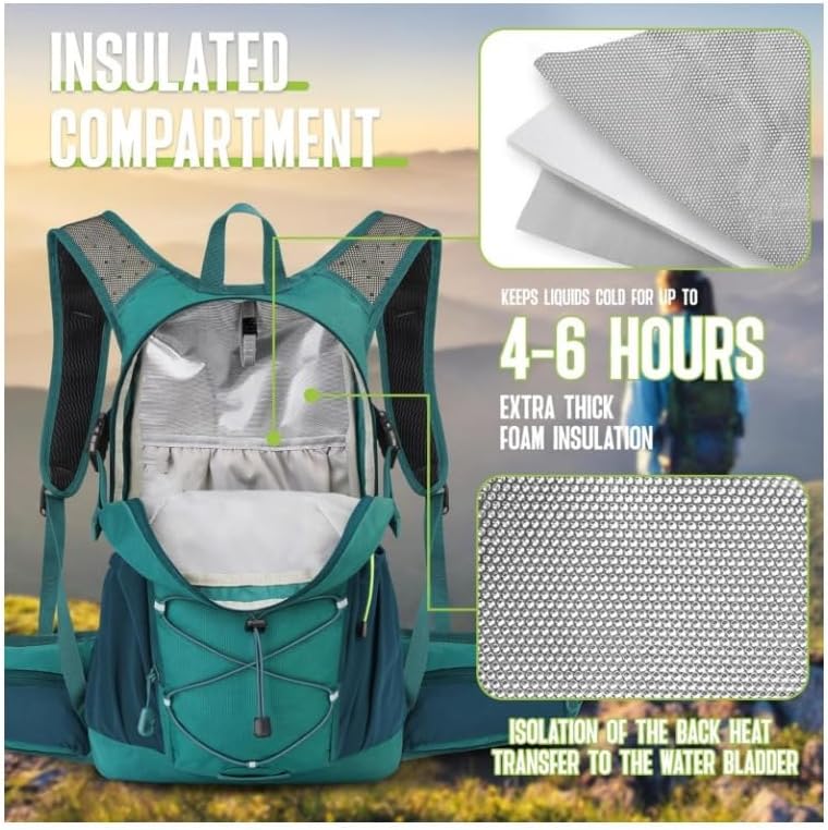 Hiking Backpack 50L, Large Capacity Travel Backpack with Waist Strap for Trekking Cycling Camping (grey,29.1 x 26.7 x 11.4 cm)