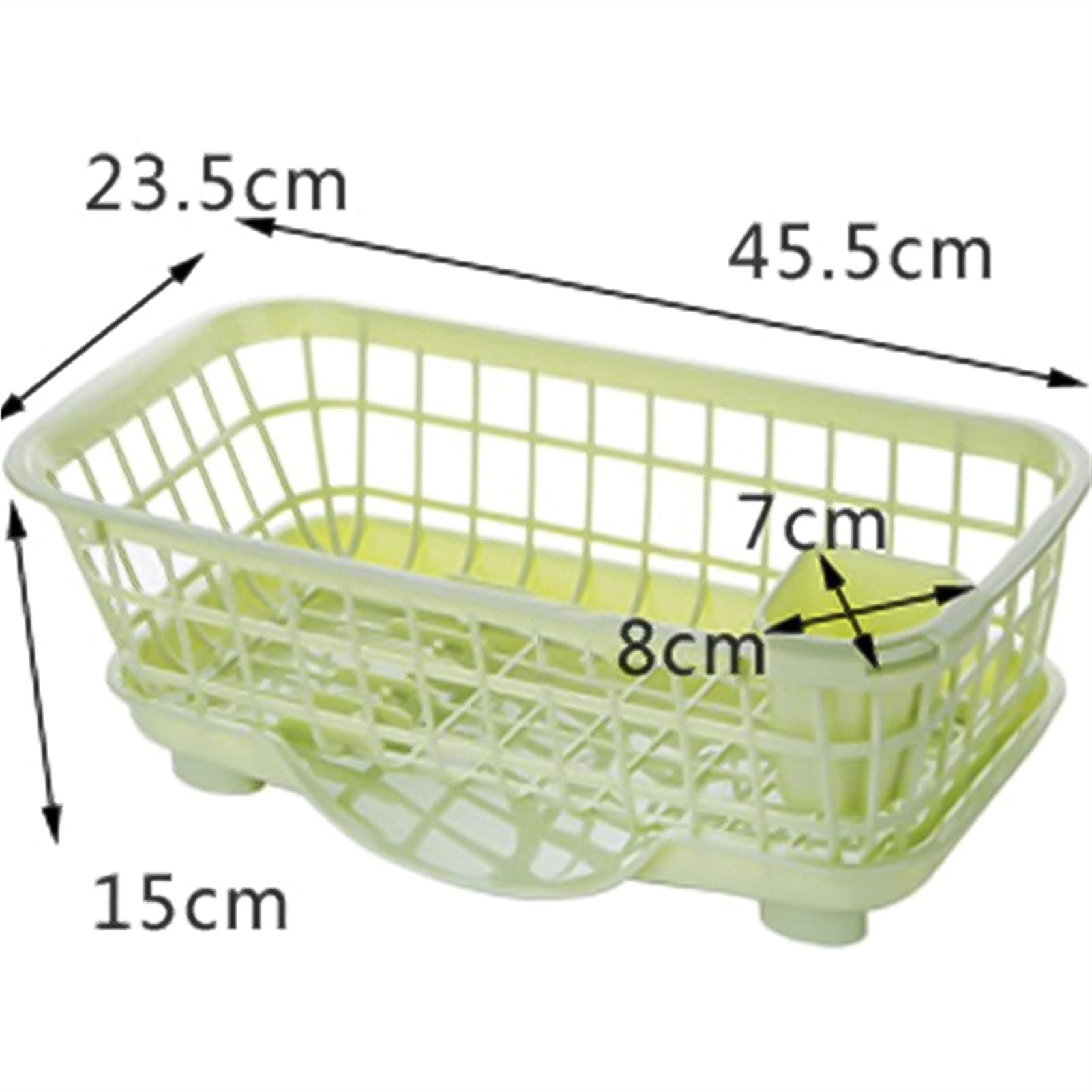 Geschirrkorb Küchengeschirr-Rack-Speicher-Halter-Abtropfschüssel Geschirrteller Tragbares Trockengestell Home Shelf Geschirr-Organizer Geschirr Abtropfgestell (Color : Green)