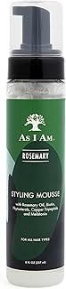 As I Am Rosemary Styling Mousse 8 Fl Oz (237 ml) - with Biotin & Saw Palmetto