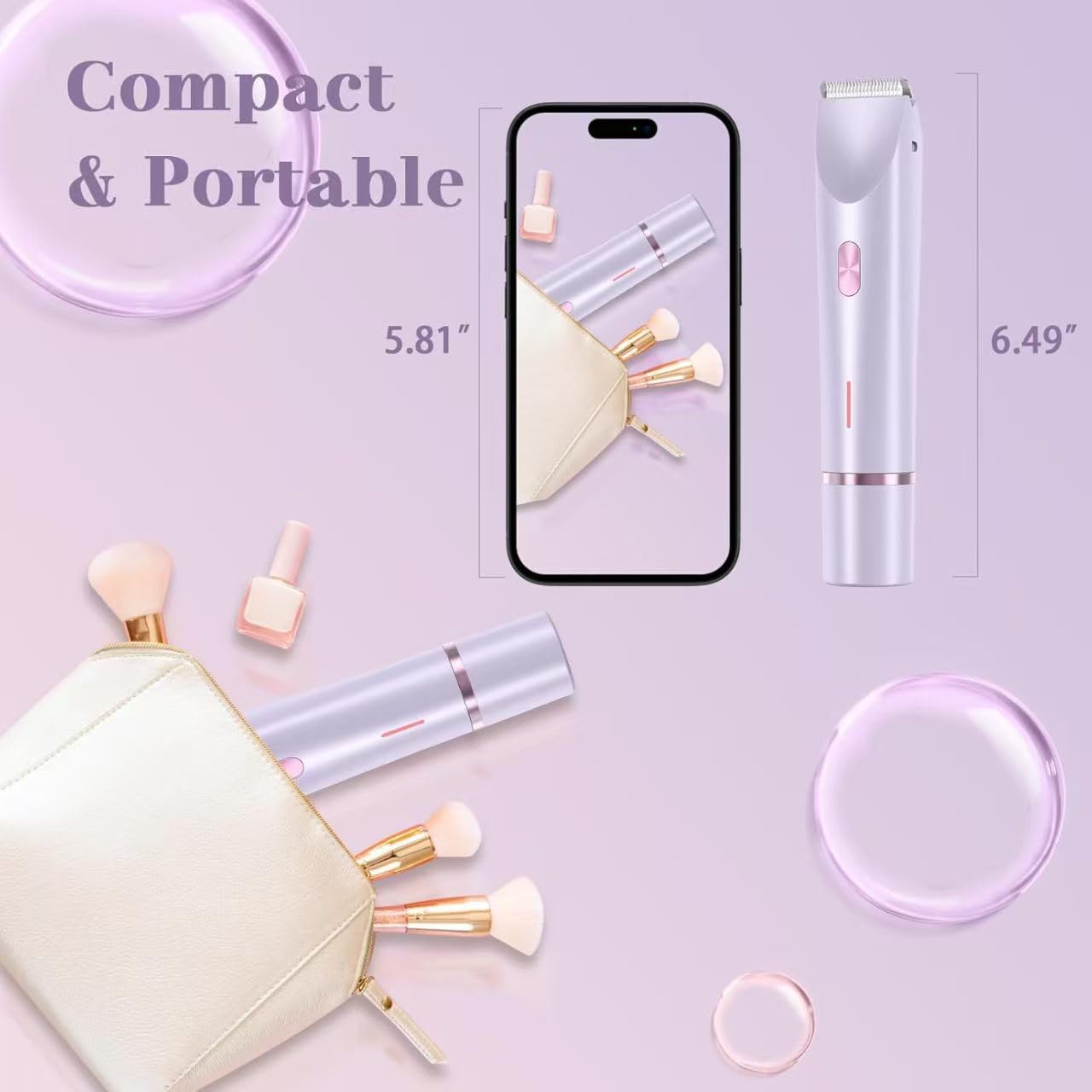 Amazon | デュアルヘッド シェーバー 女性用 2-in-1 多用途 顔・脇下