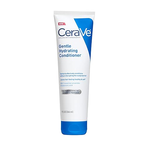 CeraVe Acondicionador hidratante suave, acondicionador para el cabello con ceramidas, niacinamida y ácido hialurónico, sin sulfatos y seguro para el