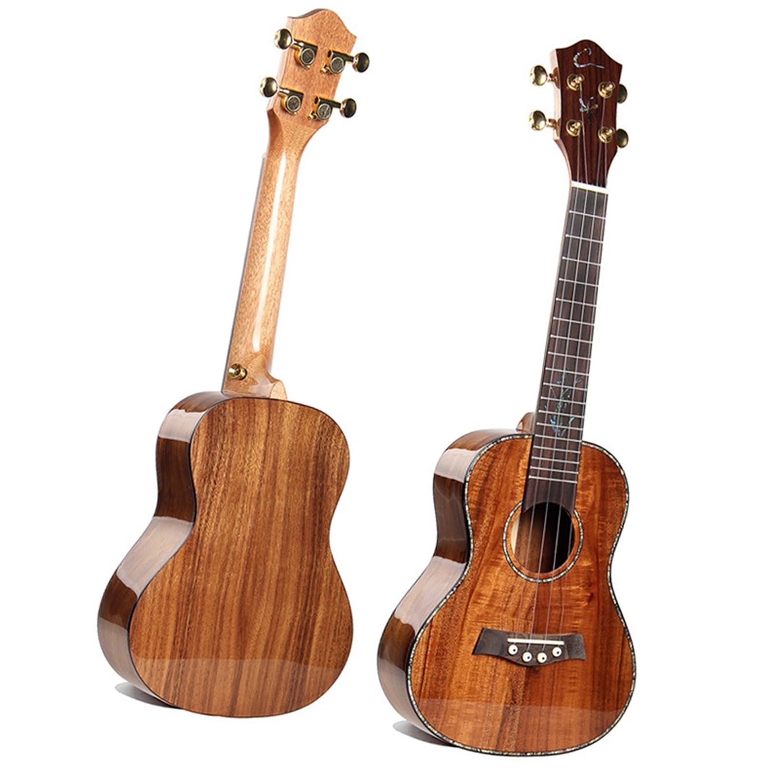 24-calowe Ukulele Z Drewna Akacjowego, Mała, Drewniana Gitara Hawajska Do Nauki Gry Na Instrumentach Muzycznych Ukulele Set