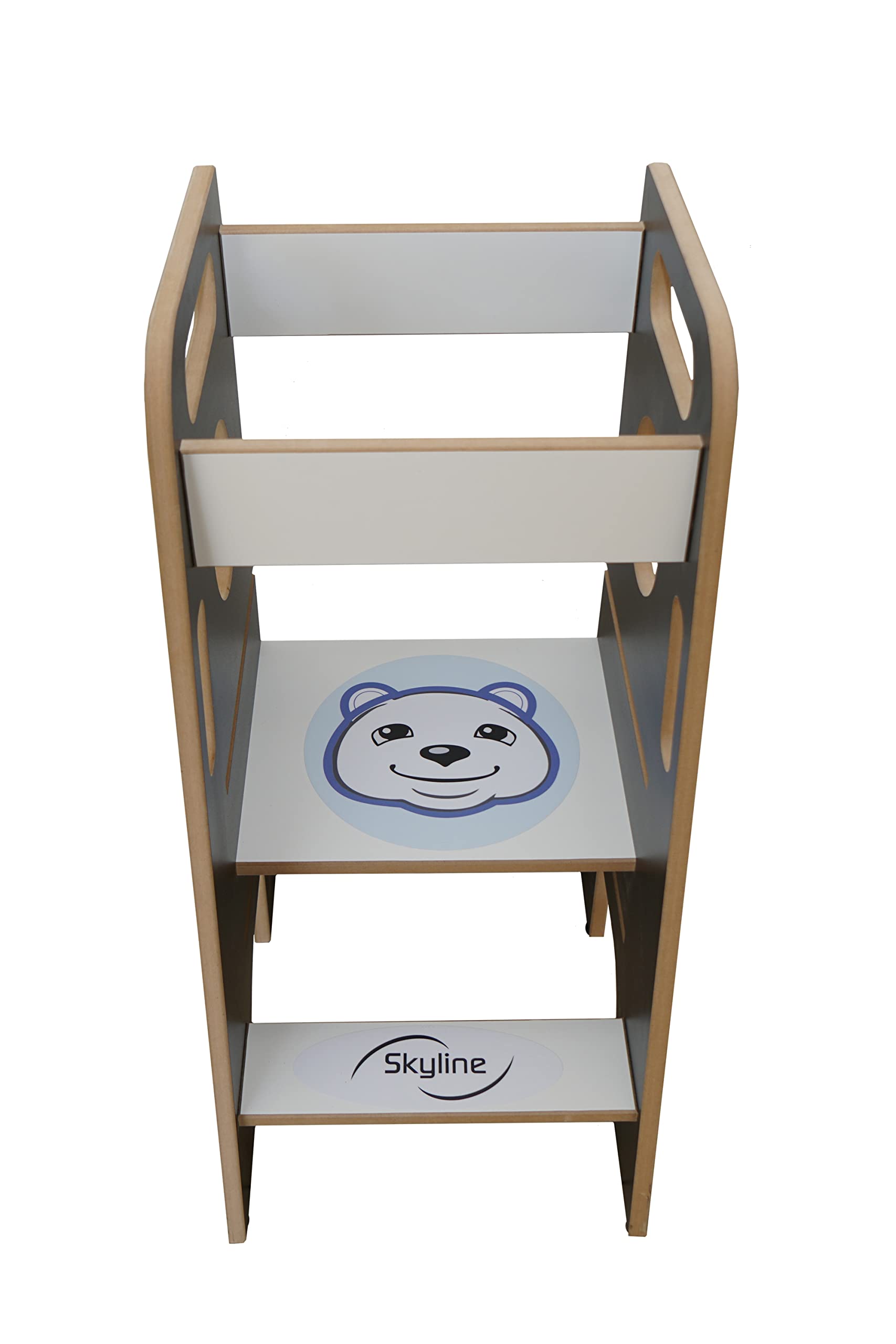 Skyline Torre di apprendimento in legno per bambini, sedia di apprendimento Montessori, utensile da cucina con altezza regolabile e guida di sicurezza, torre di apprendimento per ragazze e ragazzi