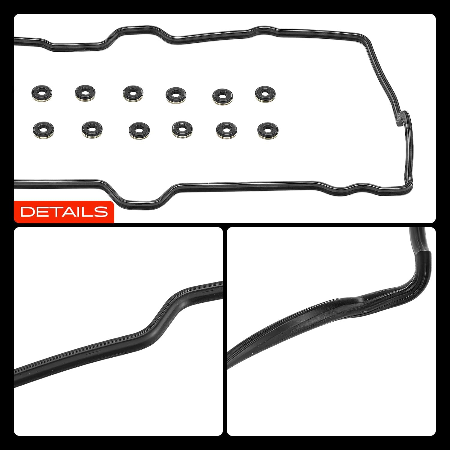 A-Premium Engine Valve Cover Gasket Set Compatible with Lexus SC400 1992-1997, LS400 1990-1997, 4.0L