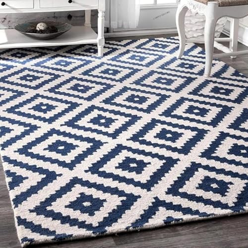 Image of Sifa Carpet Hand Made Tufted Area Rug | Soft Wool Carpet with Cotton Backing | Elegant Home & Office Floor Decor Weight- (35 Pound) Size-(198X288Cm) 6.6X9.6 Feet,