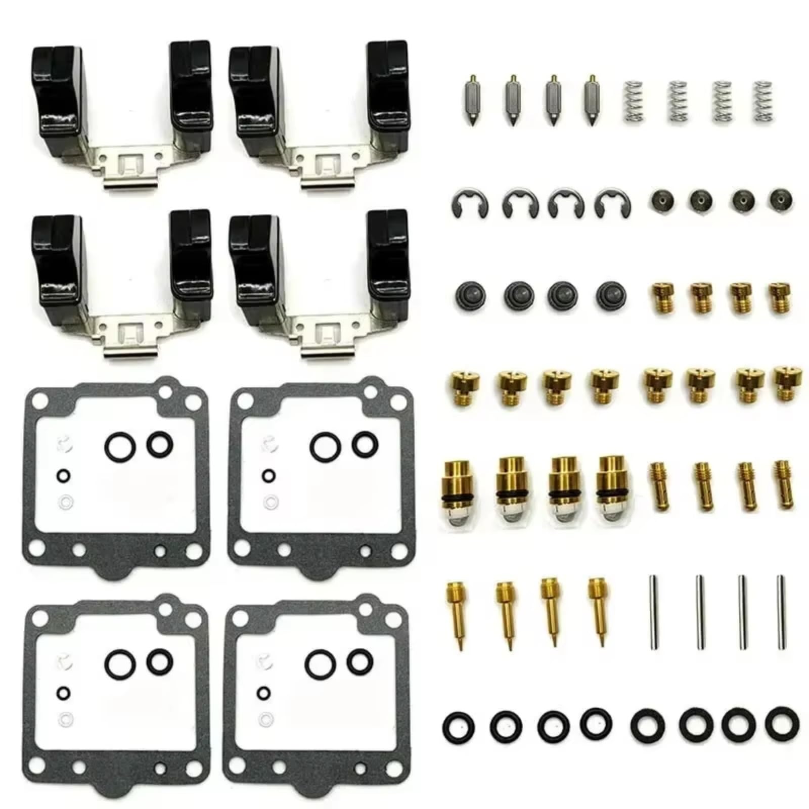 Kit De Reparación De Carburador De Motocicleta para Suzuki GS1100 1980-1983 GS1100E GS 1100 Diafragma De Émbolo Flotante Kit de ReconstruccióN Carburador(Set 2)