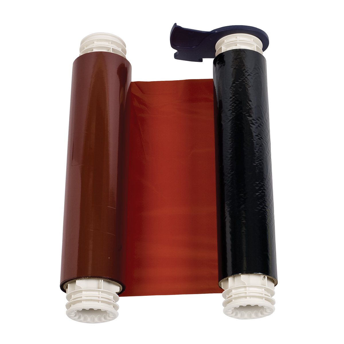 Brady 13522 PowerMark 200' Length x 8.8" Width, 8" Panel, Black and Red Two Panel Color Ribbon