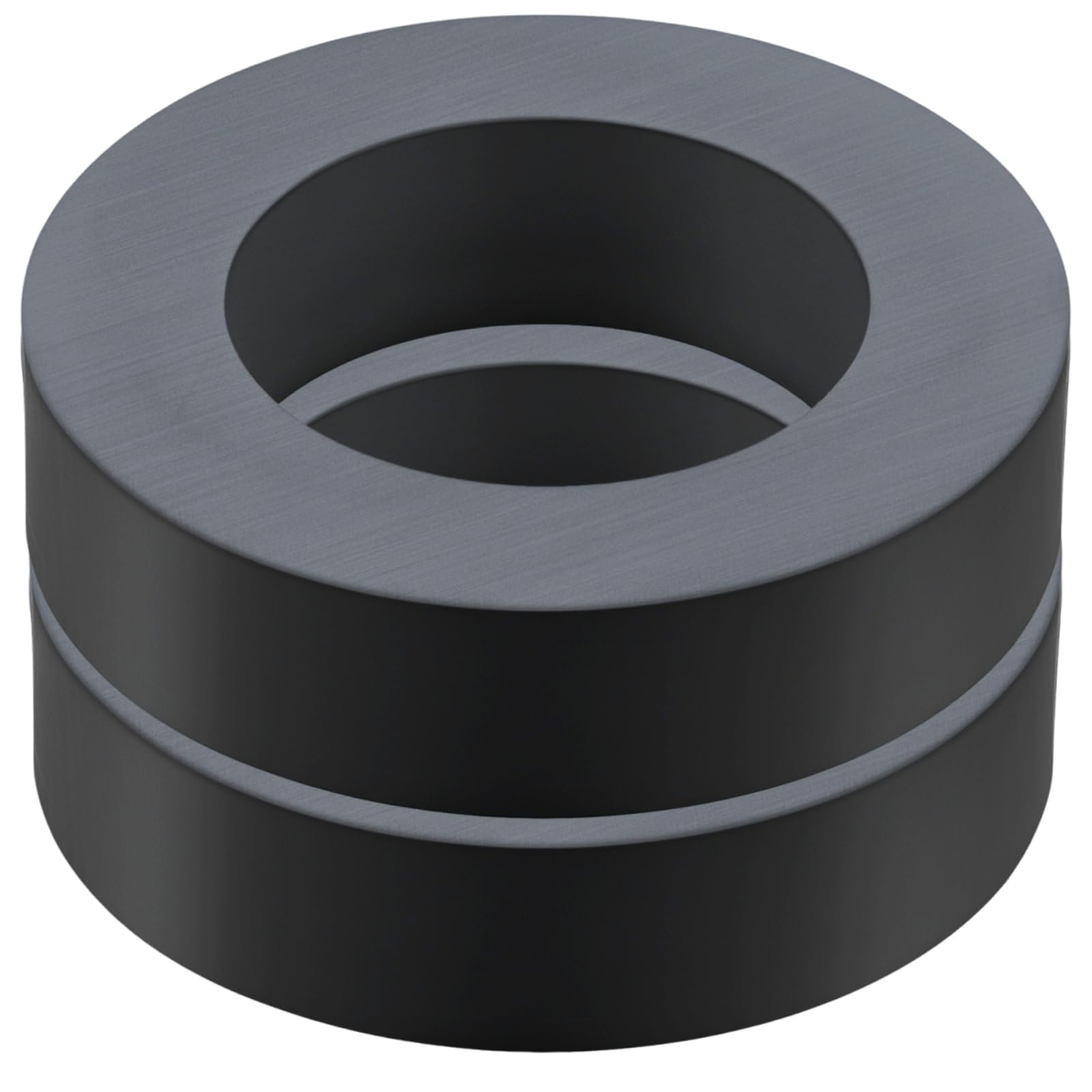 2 Pcs Large Magnet Heavy Duty, 4" OD x 2.36" ID x 0.79" Thick (100mm x 60mm x 20mm) Grade 10 Strong Ferrite Ring Round Magnets for Science Experiments, Industrial, Educational & DIY Applications