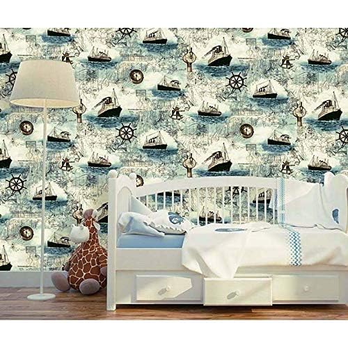 Image of Lependor Removable Self Adhesive Contact Paper Peel and Stick - 17.71 inch X 393 inch (17.71 inch X 32.8 ft, Nautical Map)
